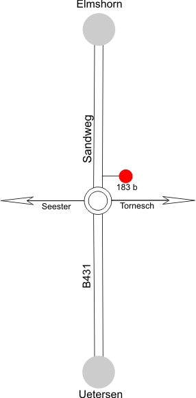 Lageskizze Klein Nordende